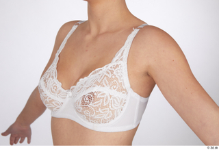 Jessie Clark breast lingerie underwear white lace bra 0002.jpg